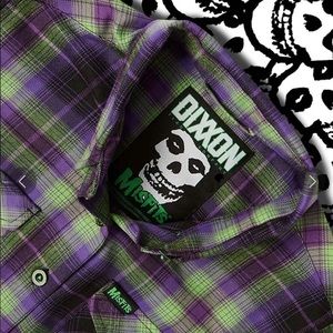 Dixxon x Misfits flannel longsleeve size Large